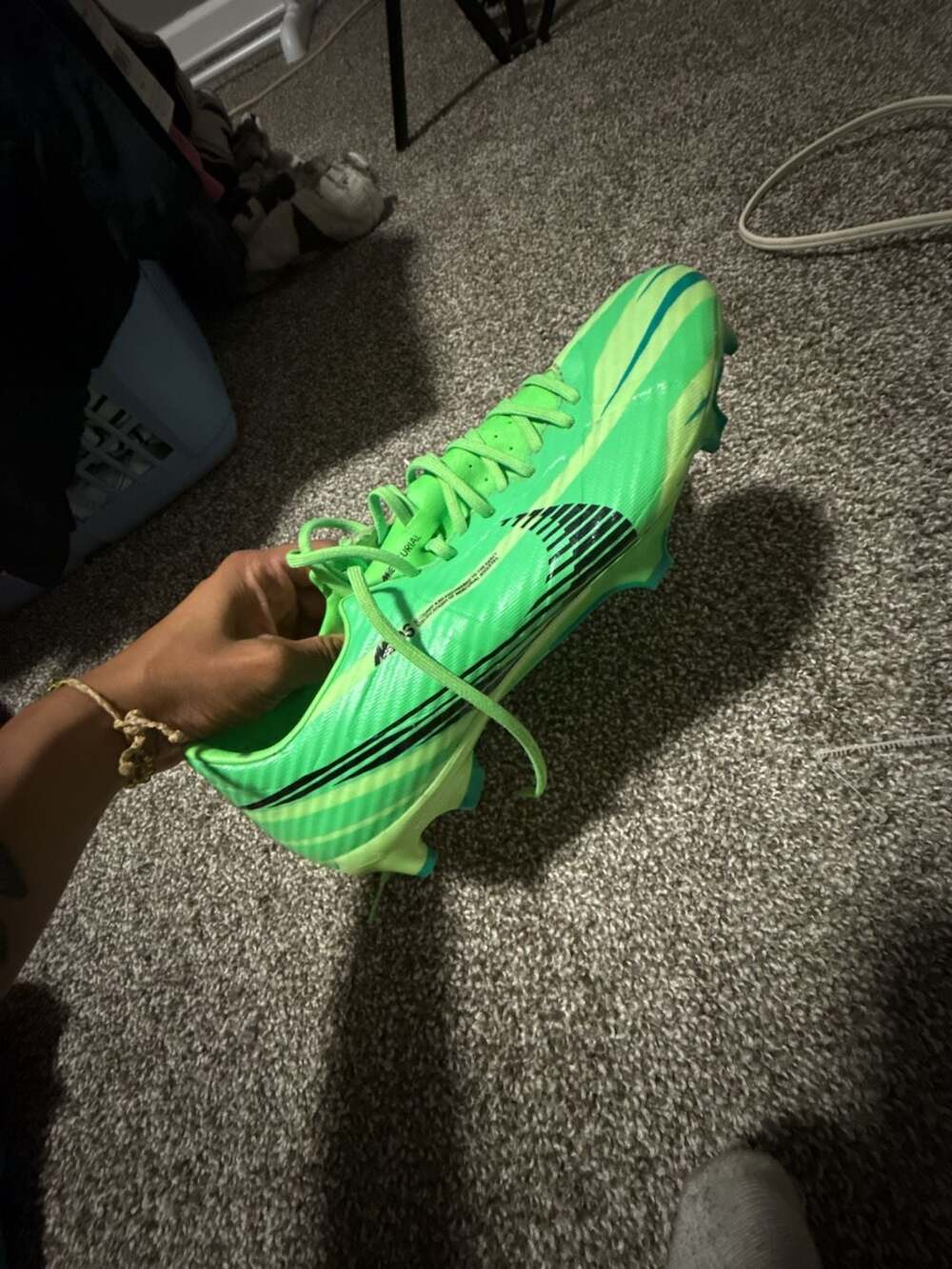 Nike Zoom Mercurial Vapor 15 Elite FG Size 8.5 Green Strike